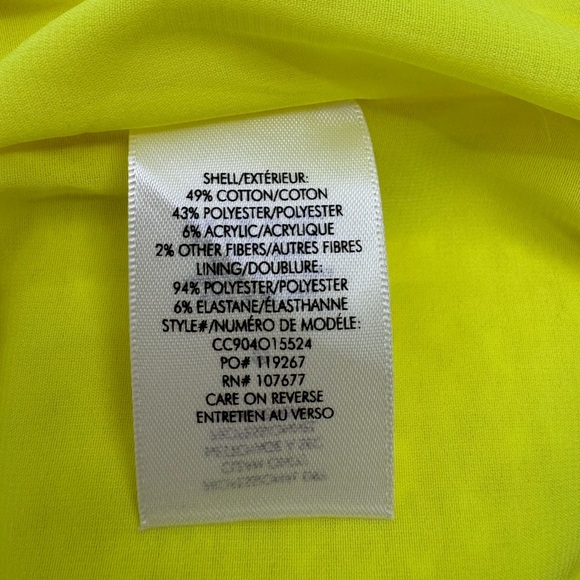 ALICE + OLIVIA Clyde Sequin Embellished Tweed Shift Dress -Neon Yellow -Size 4 - Picture 9 of 10